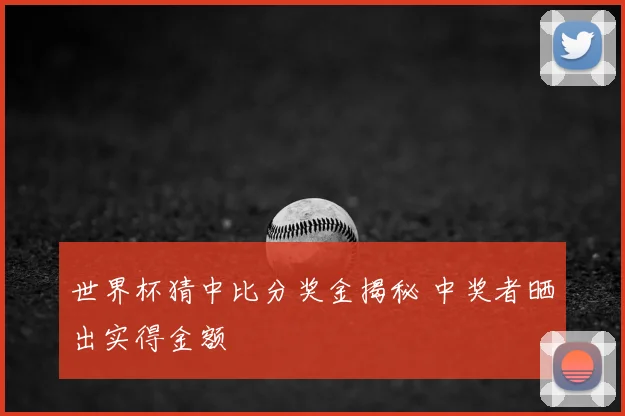 世界杯猜中比分奖金揭秘 中奖者晒出实得金额