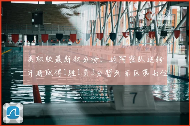 美职联最新积分榜:迈阿密队逆转开局取得1胜1负3分暂列东区第七位